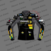 Luca Marini Mooney VR46 MotoGP 2023 Motorcyle Leather Race Jacket Front